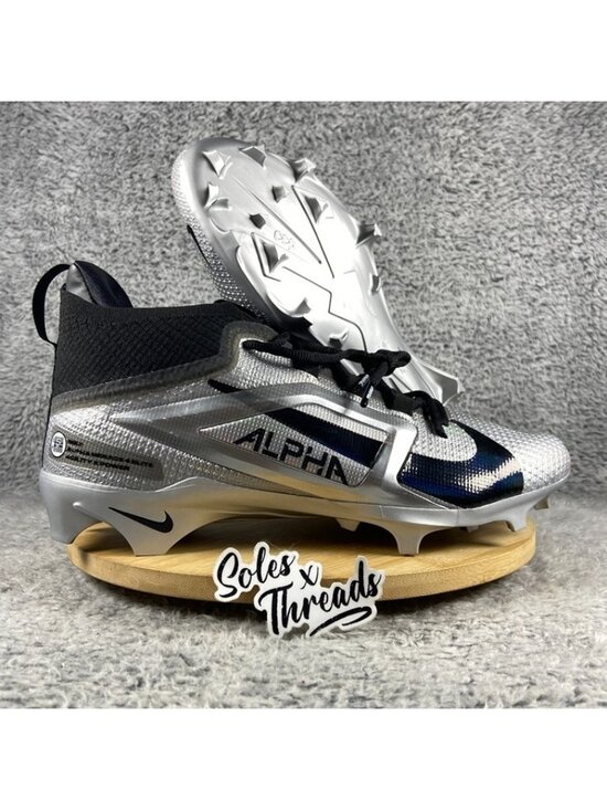 Nike Alpha Menace 4 Elite x Saquon Barkley Football Size 12 Men Metallic Silver main image 5